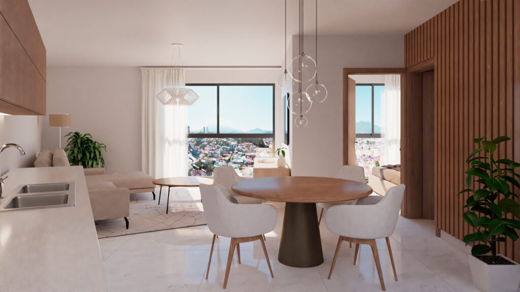 Apartamento esquinero